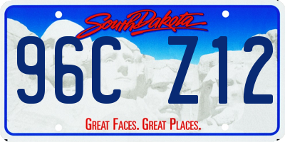SD license plate 96CZ12