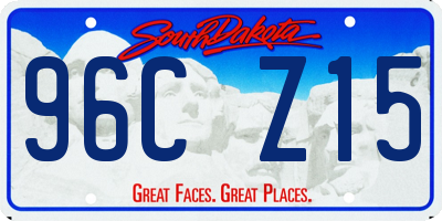 SD license plate 96CZ15