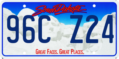 SD license plate 96CZ24