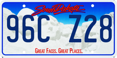SD license plate 96CZ28