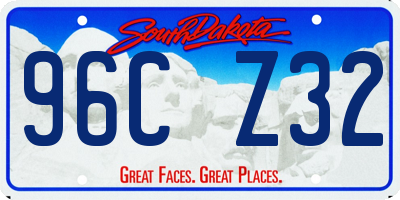 SD license plate 96CZ32