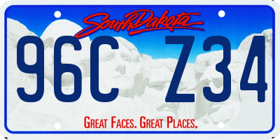 SD license plate 96CZ34