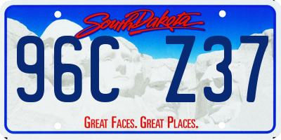 SD license plate 96CZ37