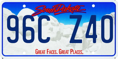 SD license plate 96CZ40