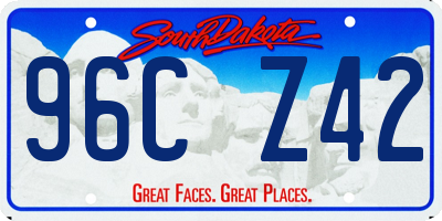 SD license plate 96CZ42