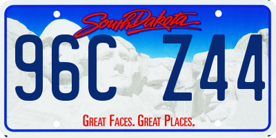 SD license plate 96CZ44