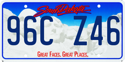 SD license plate 96CZ46