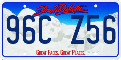 SD license plate 96CZ56