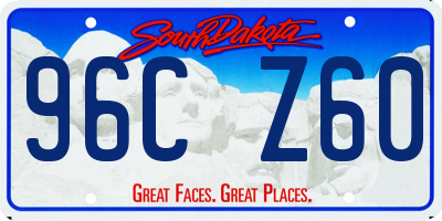 SD license plate 96CZ60