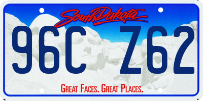 SD license plate 96CZ62