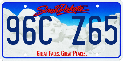 SD license plate 96CZ65