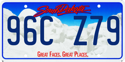 SD license plate 96CZ79