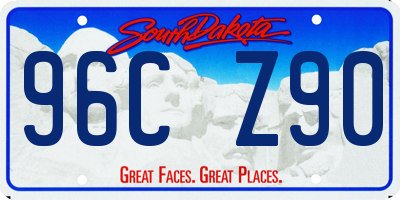 SD license plate 96CZ90