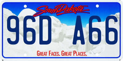 SD license plate 96DA66