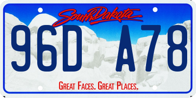 SD license plate 96DA78