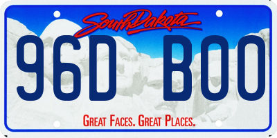 SD license plate 96DB00