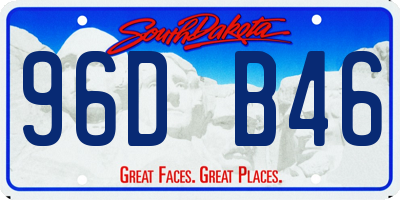 SD license plate 96DB46