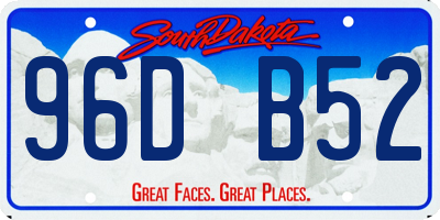 SD license plate 96DB52
