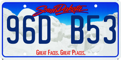 SD license plate 96DB53