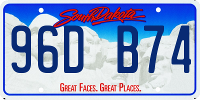 SD license plate 96DB74
