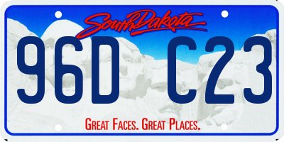 SD license plate 96DC23