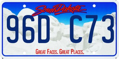 SD license plate 96DC73