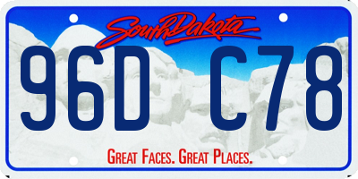 SD license plate 96DC78