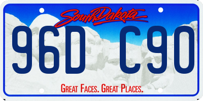 SD license plate 96DC90