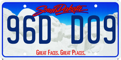 SD license plate 96DD09
