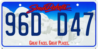 SD license plate 96DD47