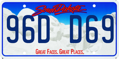 SD license plate 96DD69