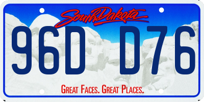SD license plate 96DD76