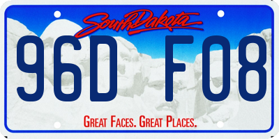 SD license plate 96DF08