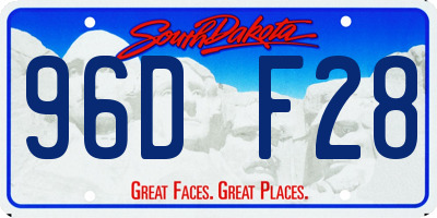 SD license plate 96DF28