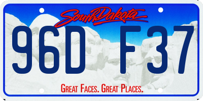 SD license plate 96DF37