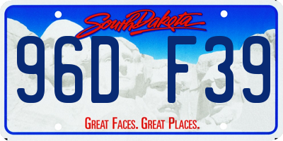 SD license plate 96DF39