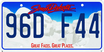 SD license plate 96DF44