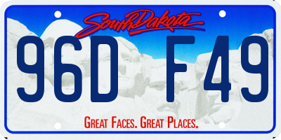 SD license plate 96DF49