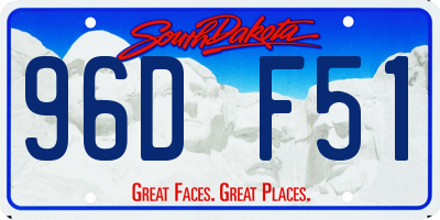 SD license plate 96DF51