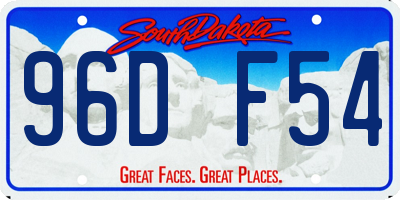 SD license plate 96DF54