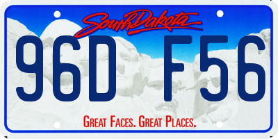 SD license plate 96DF56