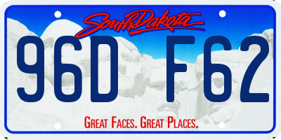 SD license plate 96DF62