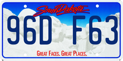 SD license plate 96DF63