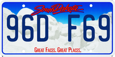 SD license plate 96DF69