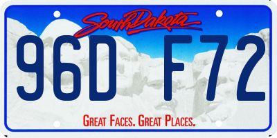 SD license plate 96DF72