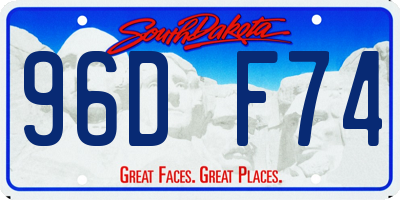 SD license plate 96DF74