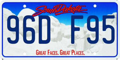 SD license plate 96DF95