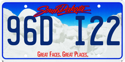 SD license plate 96DI22