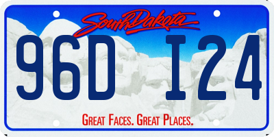 SD license plate 96DI24