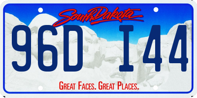 SD license plate 96DI44